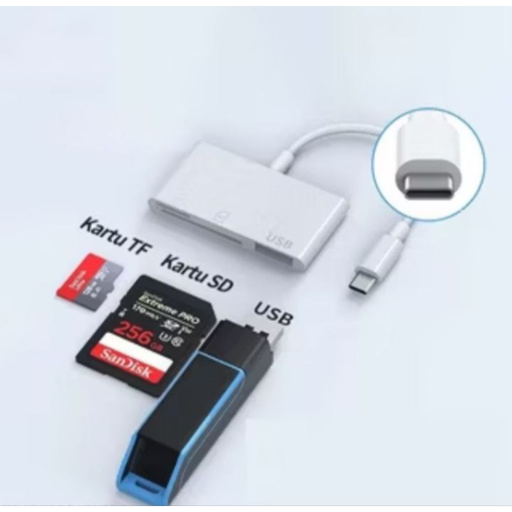 OTG TYPE C TO MICRO SD MEMORY USB PREMIUM MATARAM