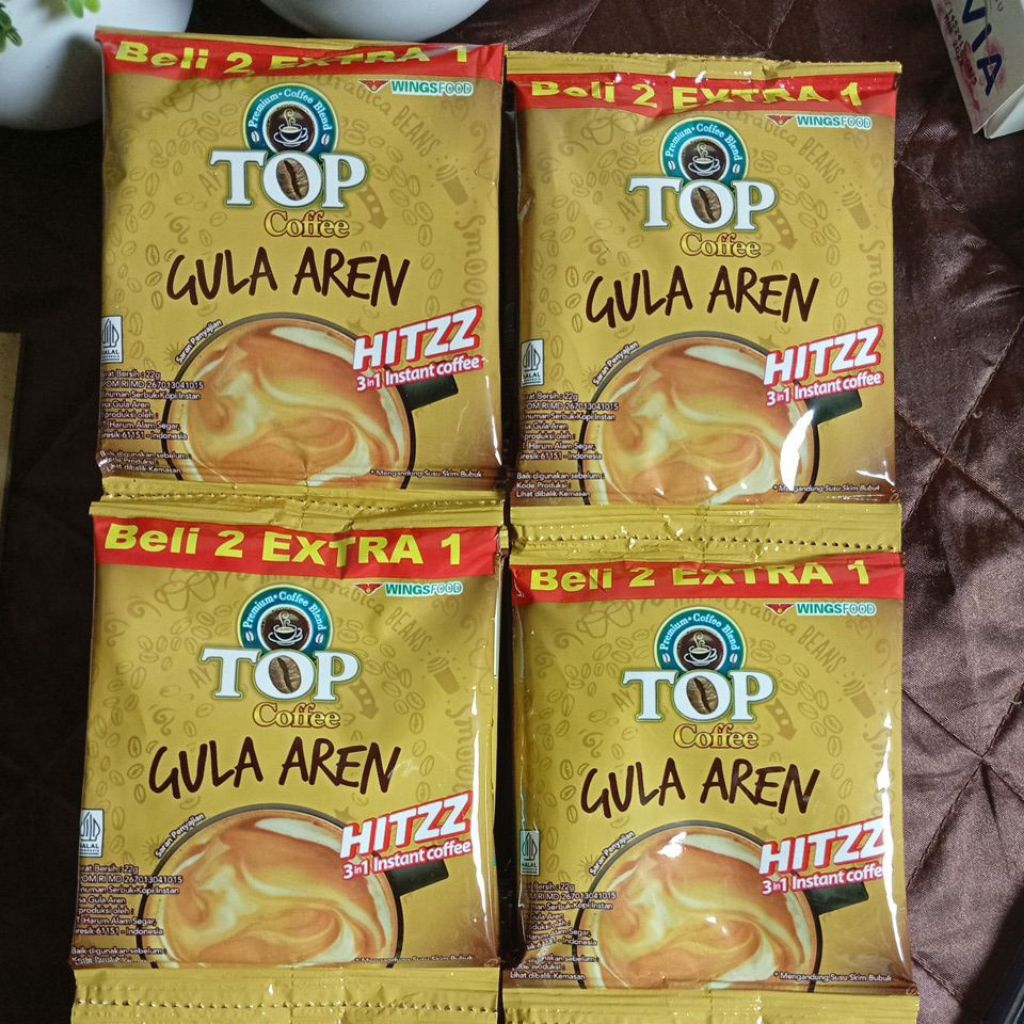 

(TK.DINA) TOP CAFE GULA AREN KARTON ISI 15X12 RTG