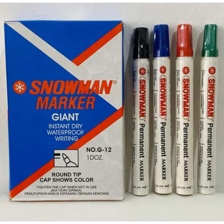 

Spidol Snowman Permanen Original G-12