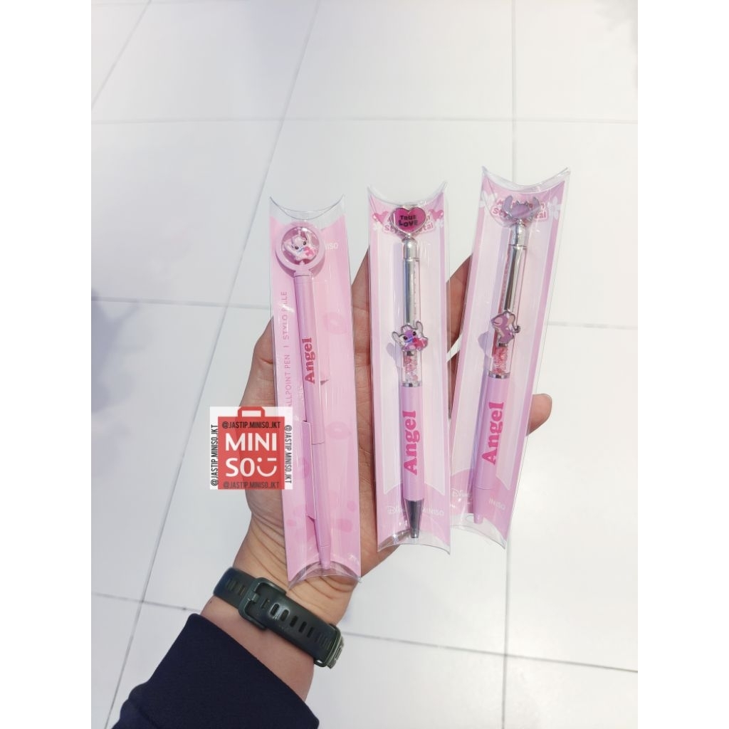

MINISO Koleksi Pulpen / Ballpoint Pen STITCH Collection (1.0mm, Black) ANGEL