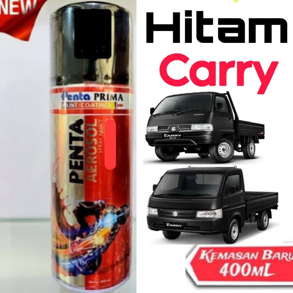 Cat Pilok Hitam Cary Kilap Black Penta Aerosol Cat Semprot Mobil Suzuki Carry Pickup