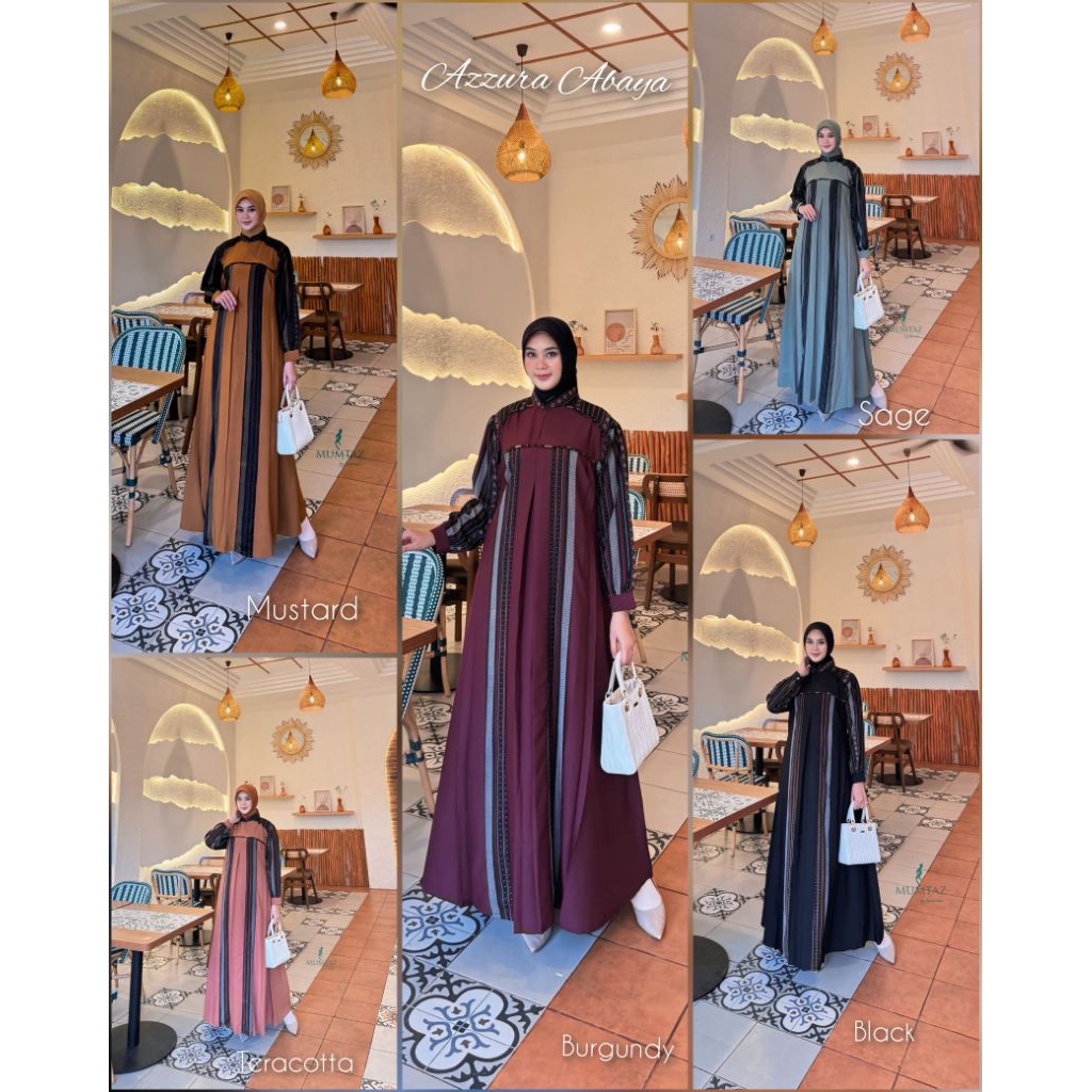 Dress/Gamis Kondangan/jalan jalan/Azzura Abaya by Mumtaz