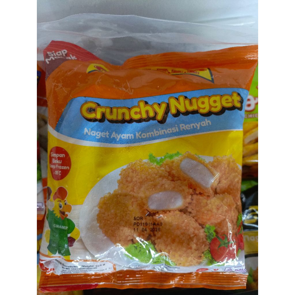 

Champ crunchy nugget 225g