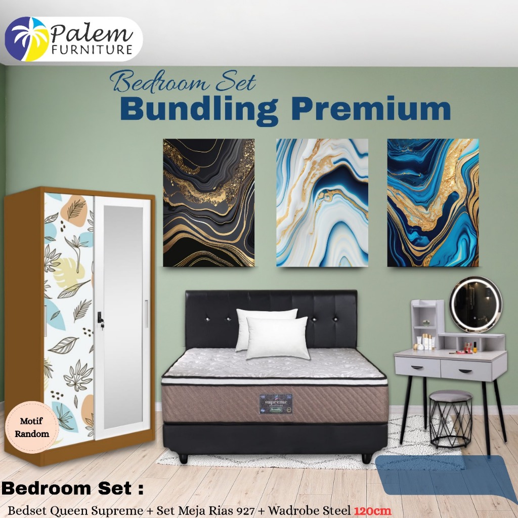 Palem Furniture Bedroom Set Bundling || Set BedRoom || Set Kamar Tidur