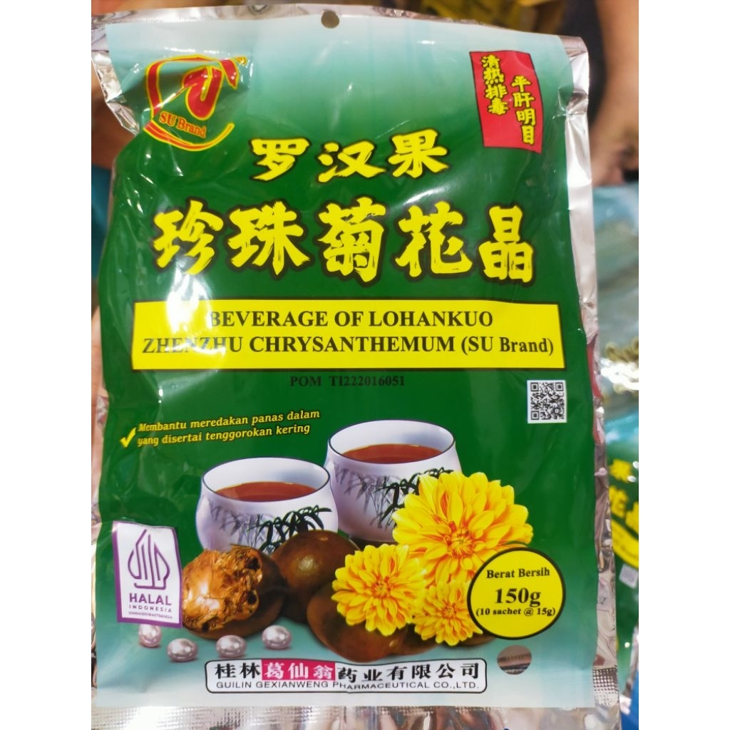 

Minuman sachet Lohankuo + chrysanthemum