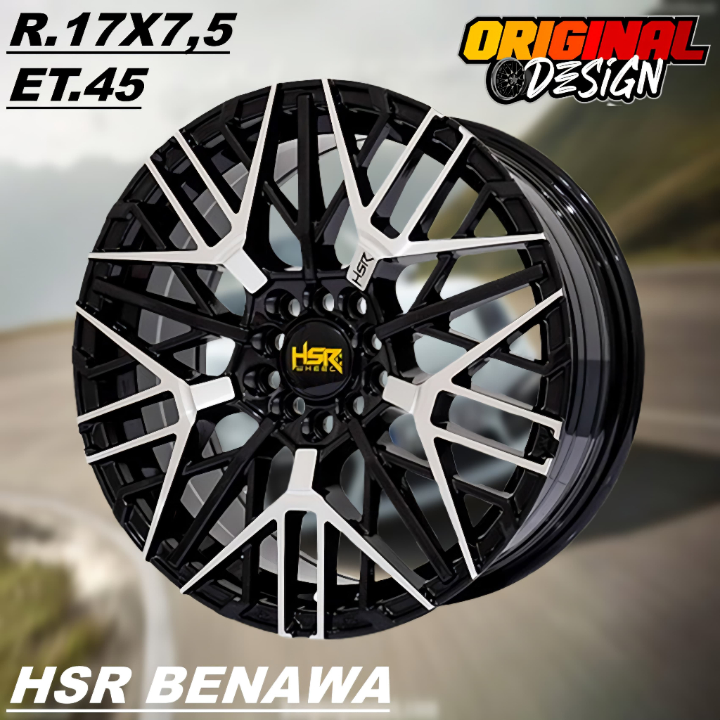 Pelek Mobil VELOZ, NEW XENIA, Ring 17 Lubang 5 Velg HSR BENAWA R17