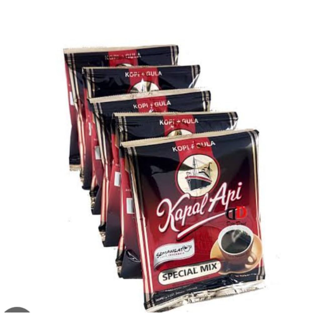 

Kopi hitam, kopi kapal api sachet, 2renceng isi 20biji