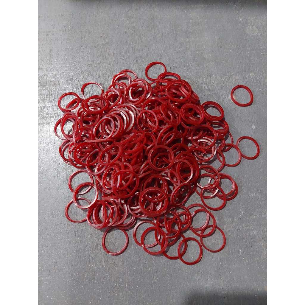 

Karet Gelang Merah Kemasan 100g,250g, 500g