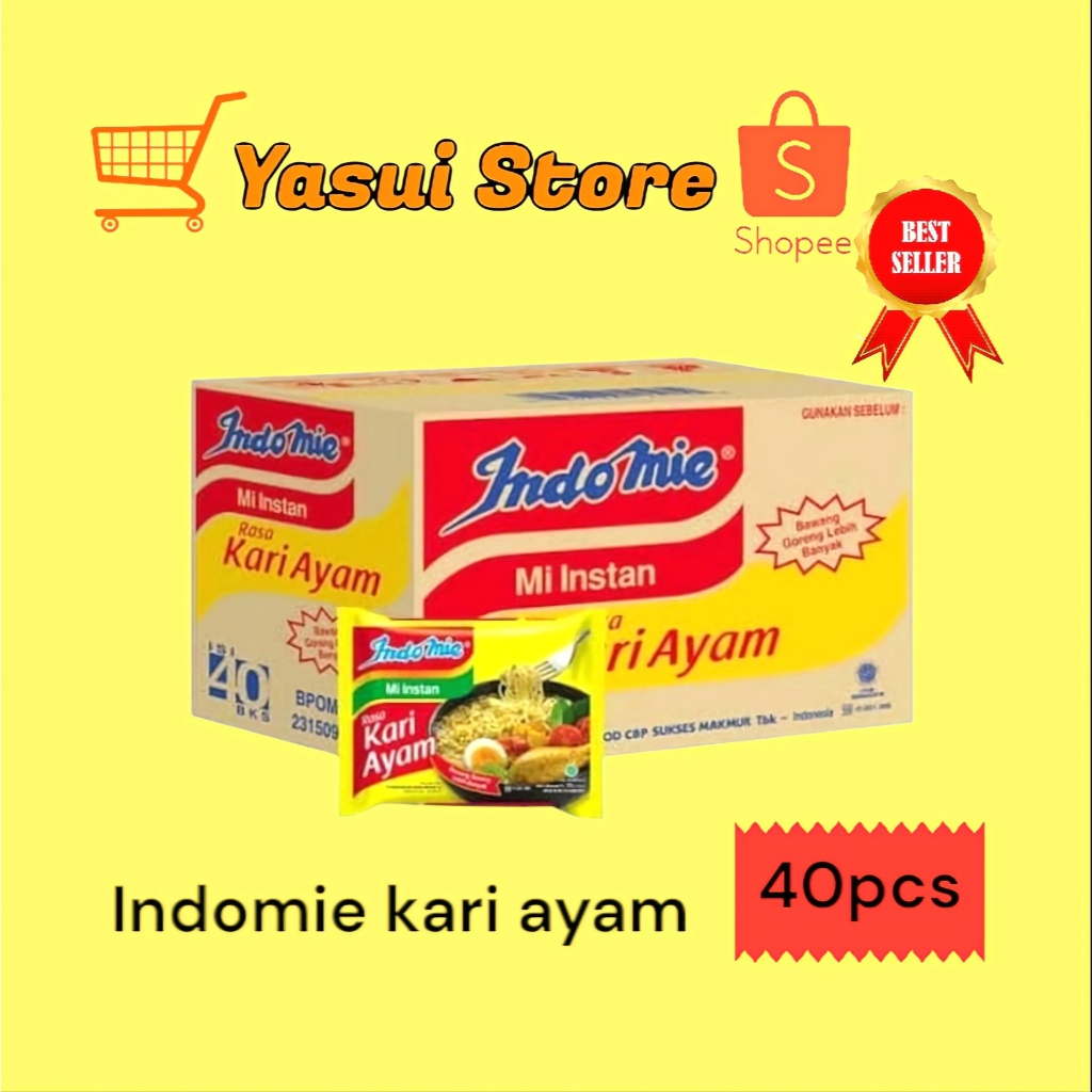 

Indomie Kari Ayam 1 Dus Isi 40 Pcs