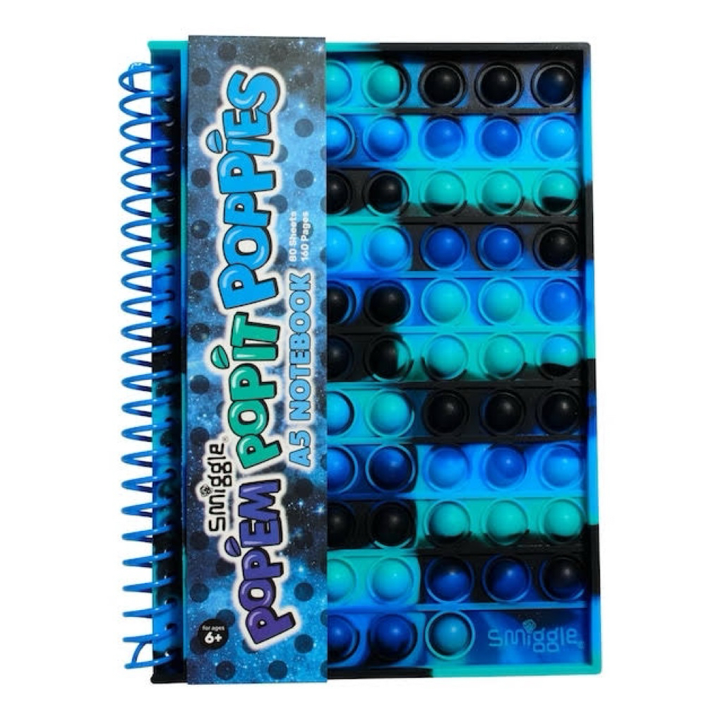 

Smiggle Pop Em Pop It Poppies A5 Notebook smiggle popem popit book blue book buku tulis buku catatan