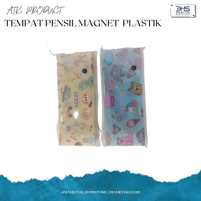 

Tempat Pensil Magnet Plastik / Pensil case / Disgrip