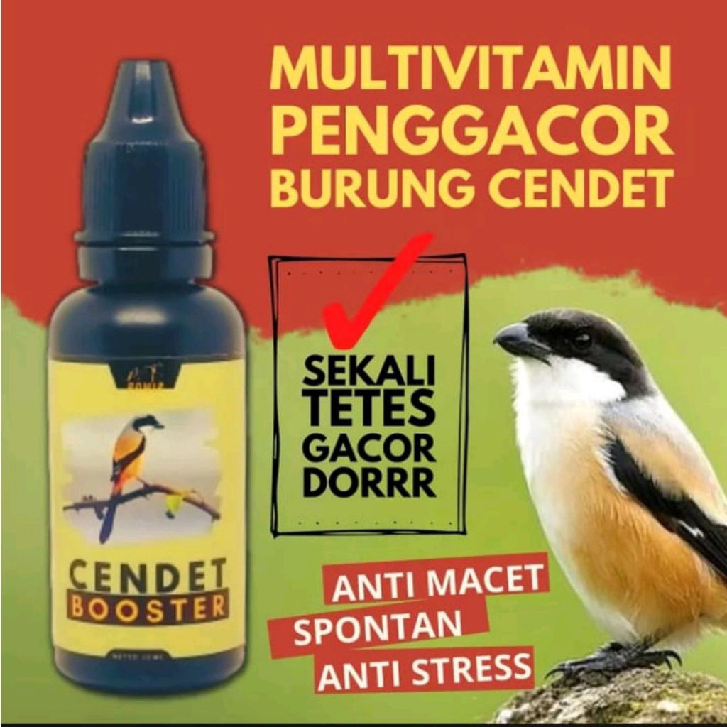 Cendet Booster 30 ML Vitamin Burung Cendet Gacor / Penggacor Burung Cendet / Booster Cendet Gacor / 