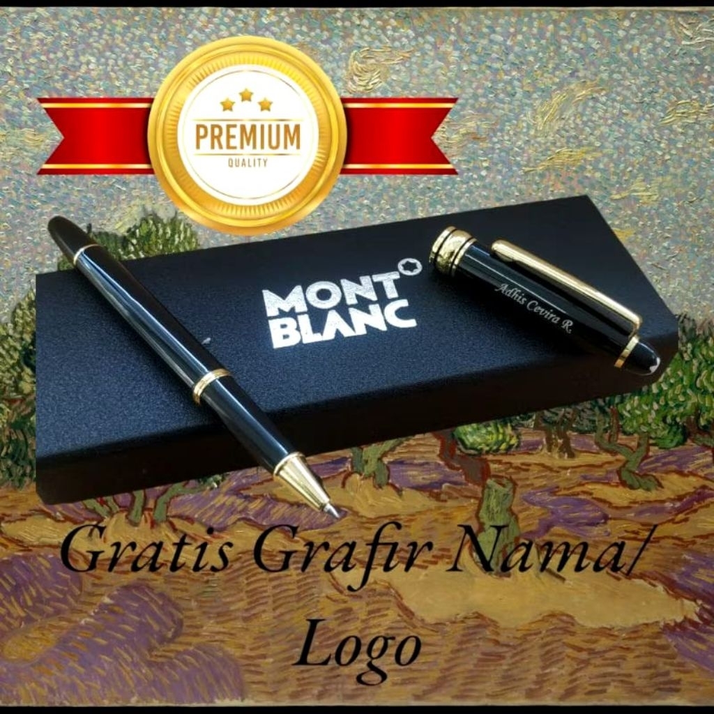 

pulpen rollerball mewah montblanc exclusive gratis grafir nama