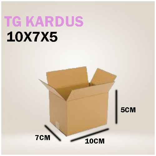 

Kardus Packing Ukuran 10x7x5 Polos Box Cogurated tebal kuat
