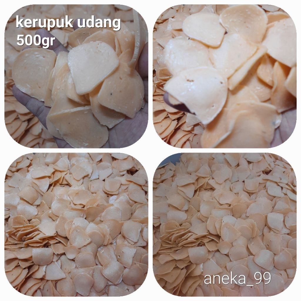 

Kerupuk udang kondisi mentah /kerupuk ikan udang