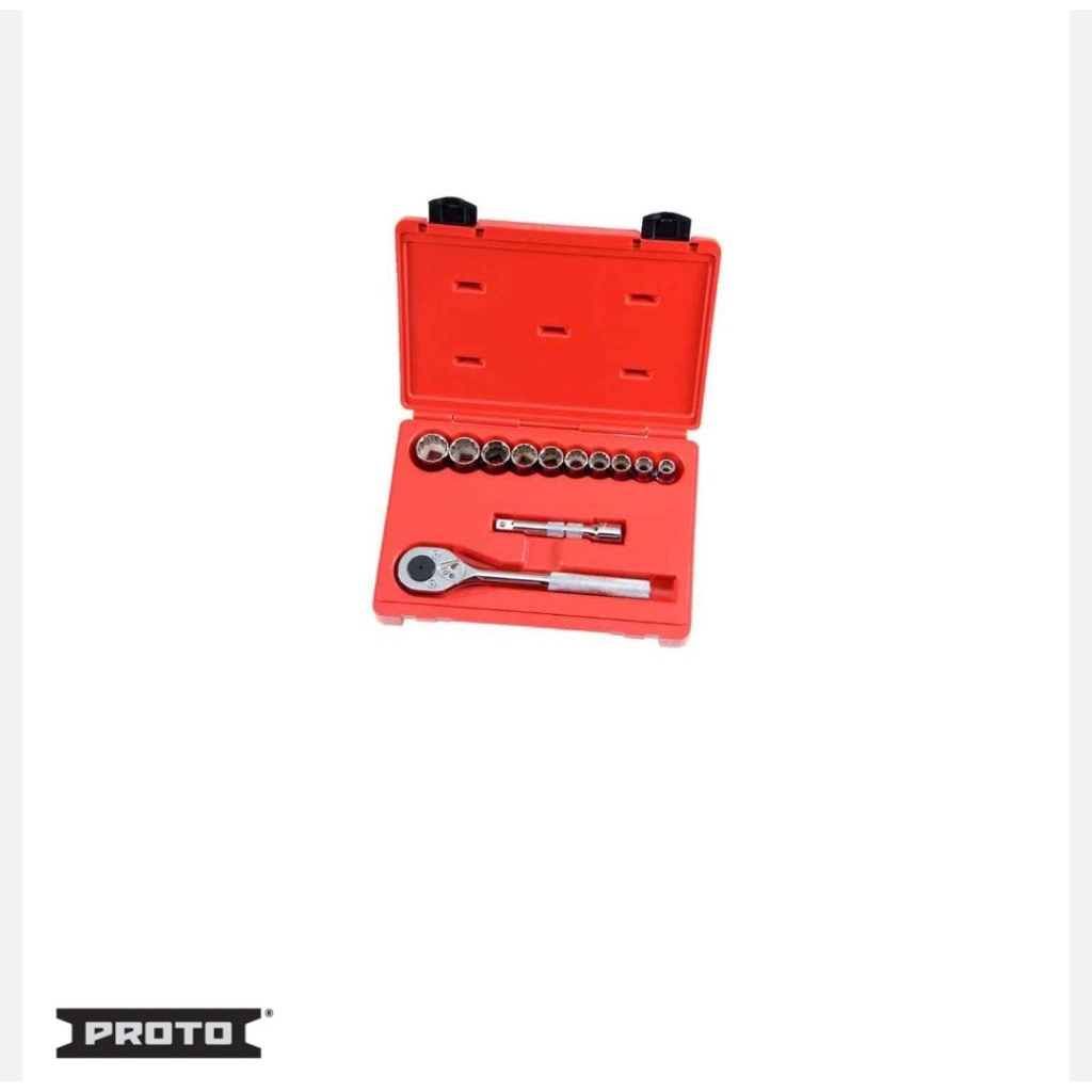 Proto 1/2" Drive 12 Piece Socket Set - 12 Point-J54116