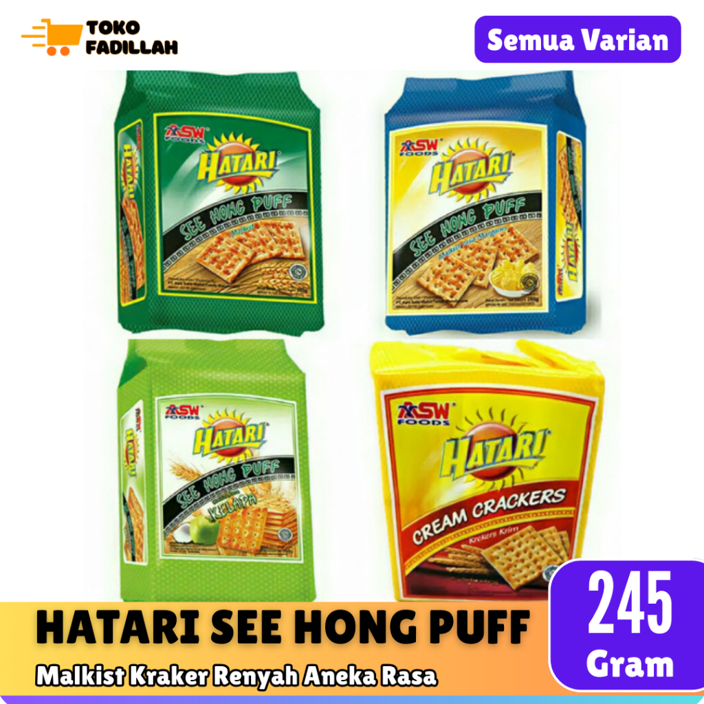 

Hatari See Hong Puff Biskuit Malkist Crackers 245g [Aneka Rasa]