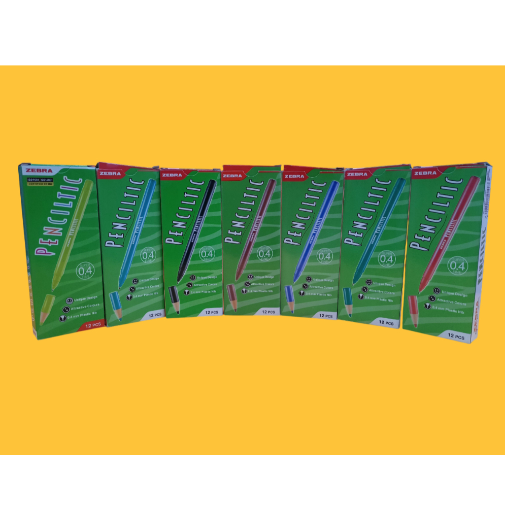 

TERMURAH Zebra Penciltic Fineliner 0,4 mm Bolpoin Warna Ecer / Penciltic
