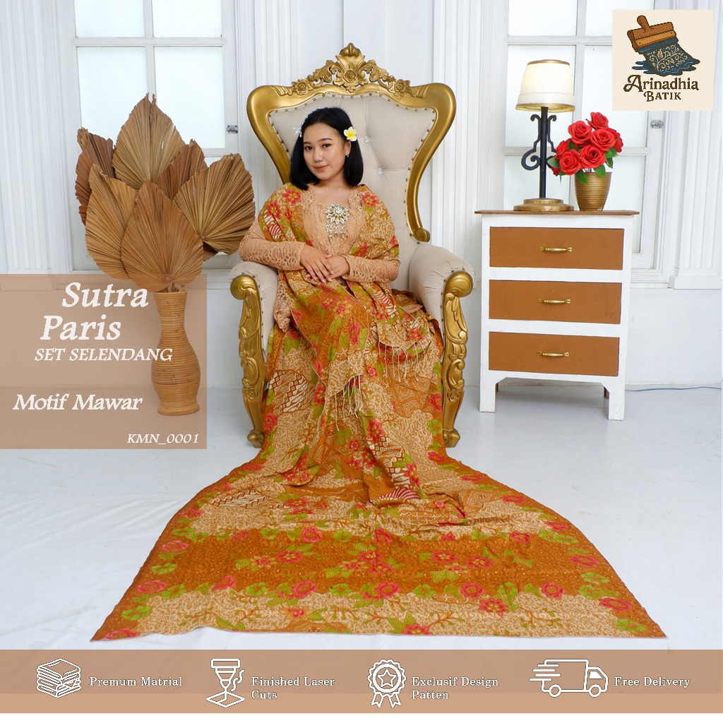 Lembaran Sutra Paris Sarung Selendang Bali Kamen Jadi Jumputan Set Selendang Motif Terbaru