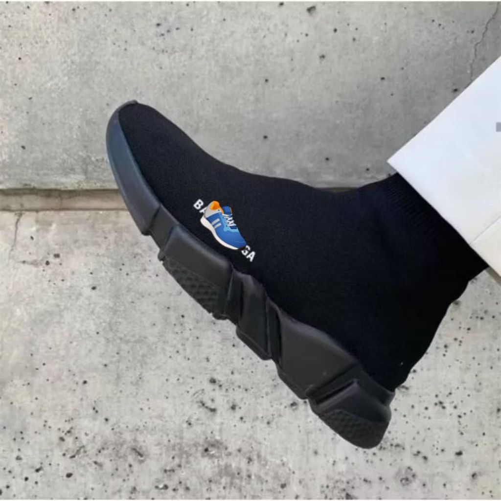 Sepatu Sneakers BC Top Speed Trainer Triple Black