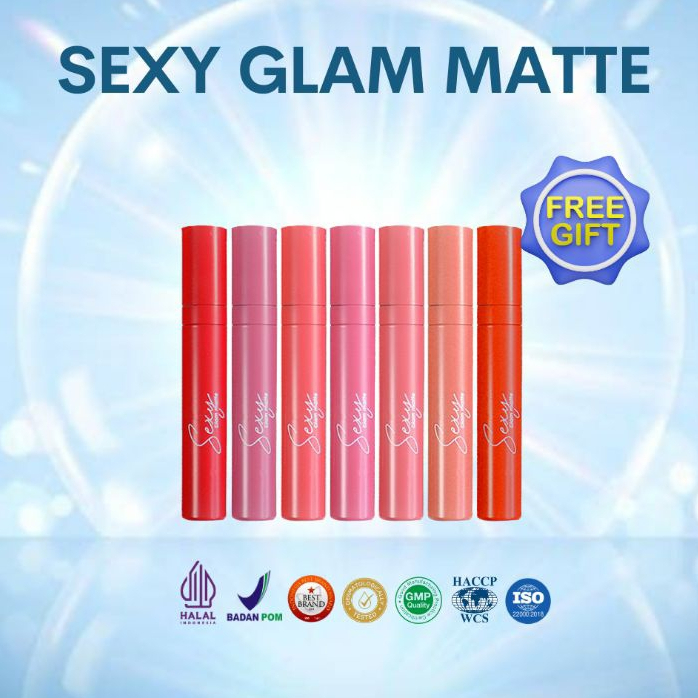 MS Glow Sexy Glam Matte - Sexy Glammatte MS Cosmetic - Glam Matte MS Glow - Lipstick MS Glow Pewarna