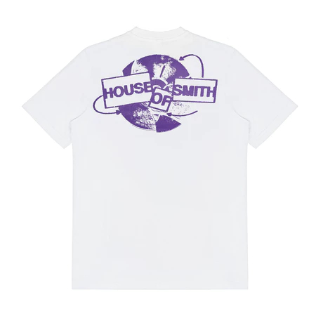 House of Smith Kaos Pria Lengan Pendek - Pieces T-shirt White - T Shirt