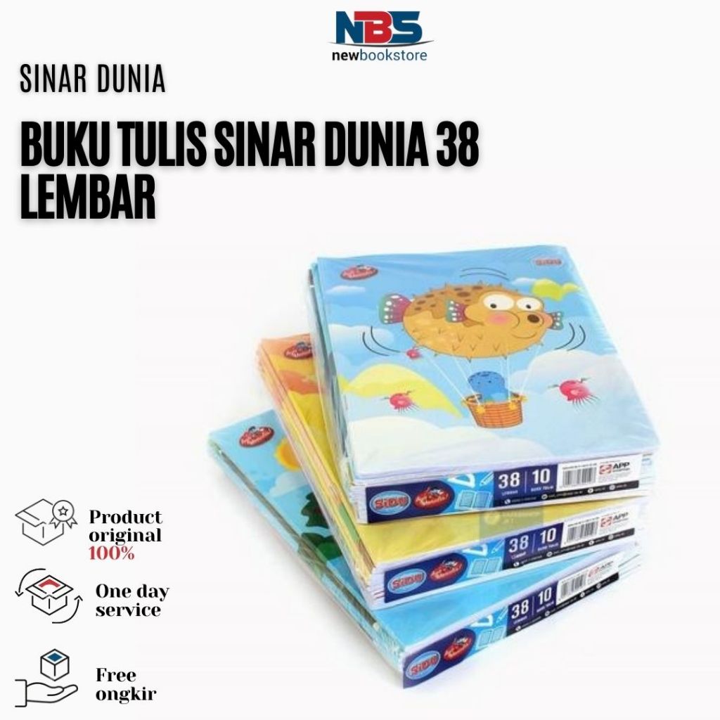 

Buku Tulis Sinar Dunia 38 Lembar / 10 Buku