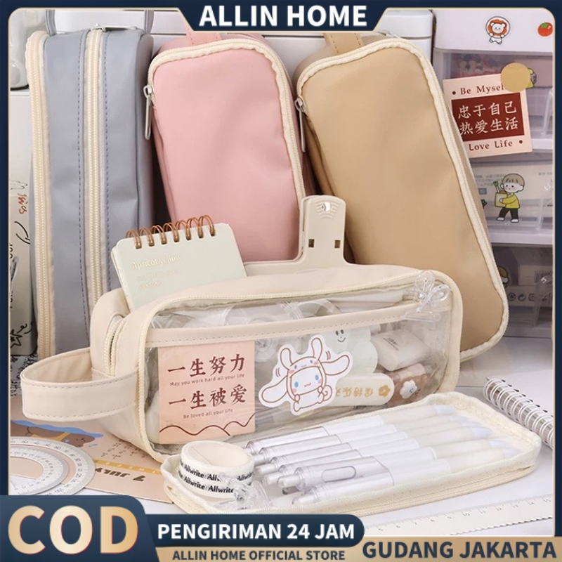

Alat Tulis Kotak Tas Alat Tulis Kapasitas Besar Tas Pena Penyimpanan Sekolah Tempat Pensil Alat Tulis Siswa Transparan