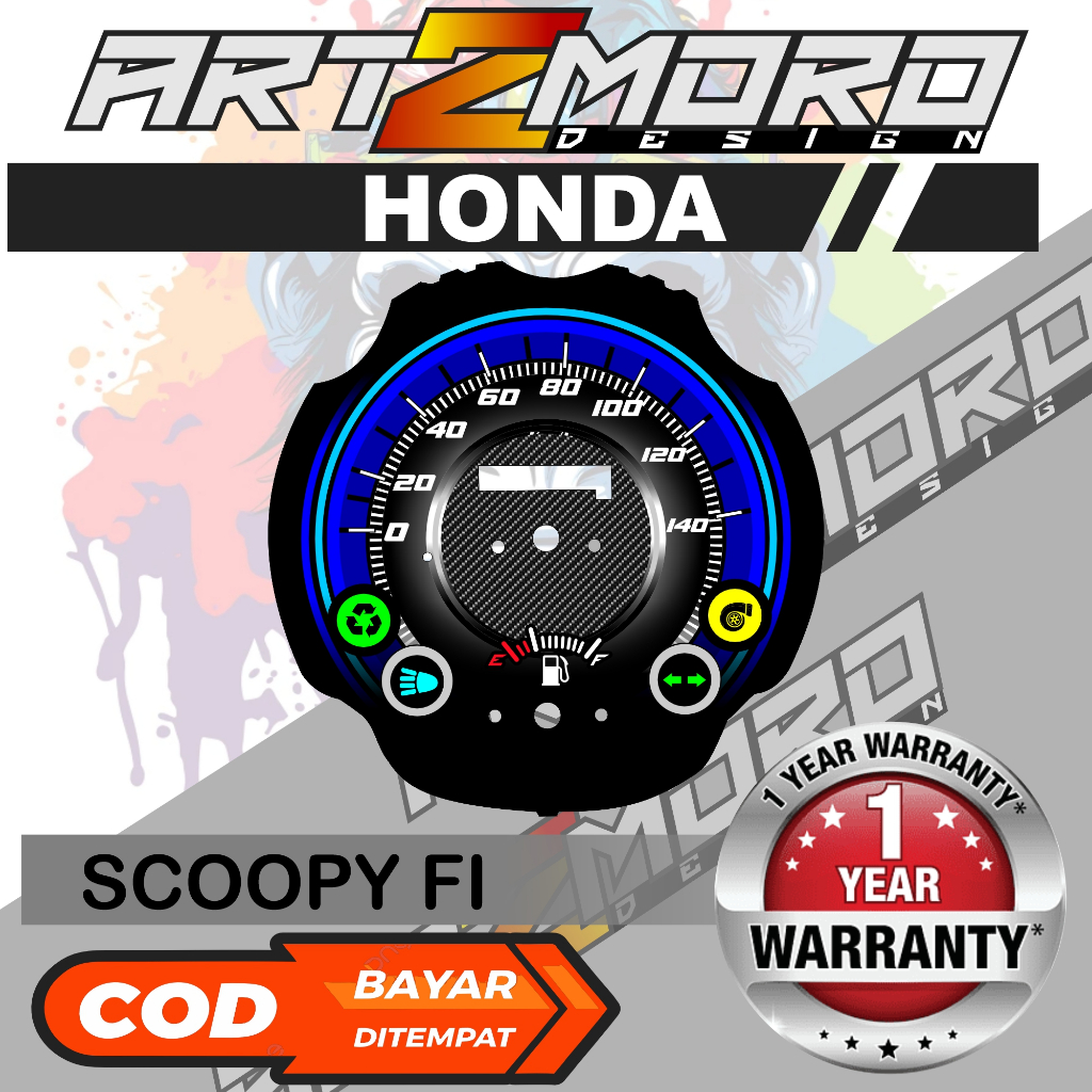 PAPAN SPEEDOMETER CUSTOM HONDA SCOOPY FI PANEL SPEEDOMETER CUSTOM SCOOPY FI