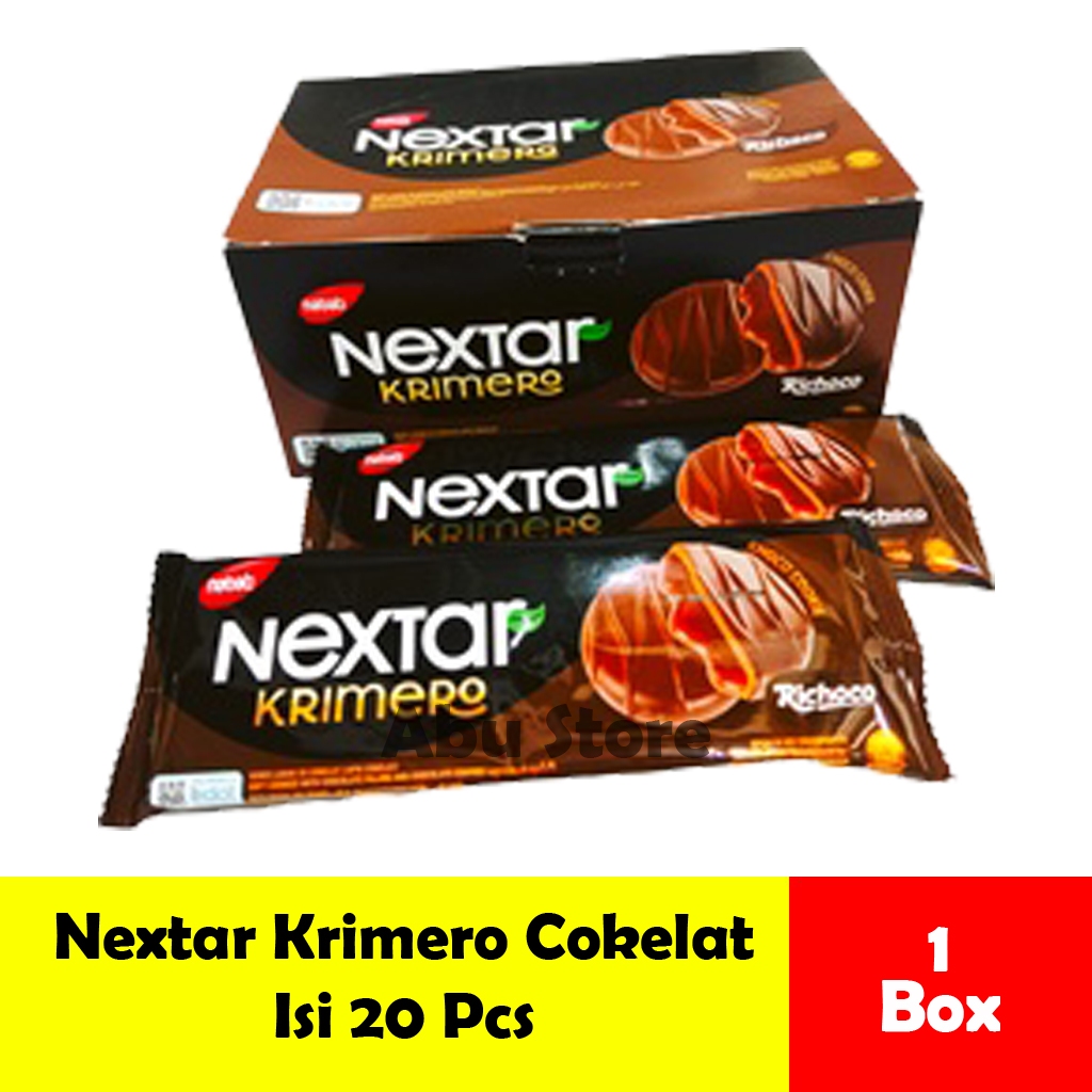 

Nabati Nextar Krimero Richoco Rasa Cokelat Kemasan Box isi 20 Pcs