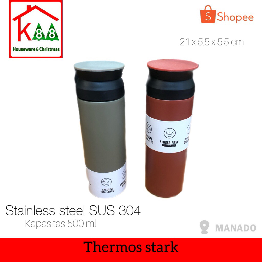 Thermos stark 500 ml tahan panas dan dingin/travel tumblr