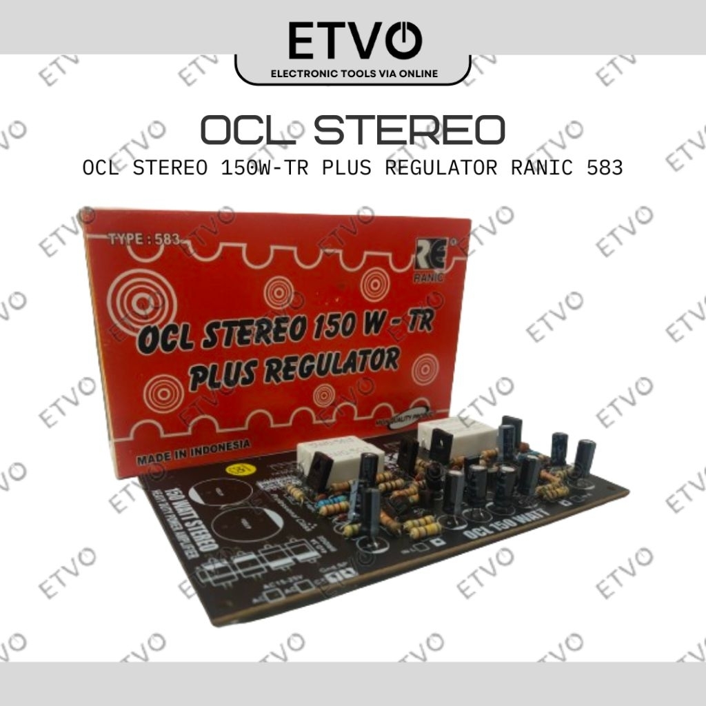 Kit Power Amplifier OCL Stereo 150Watt