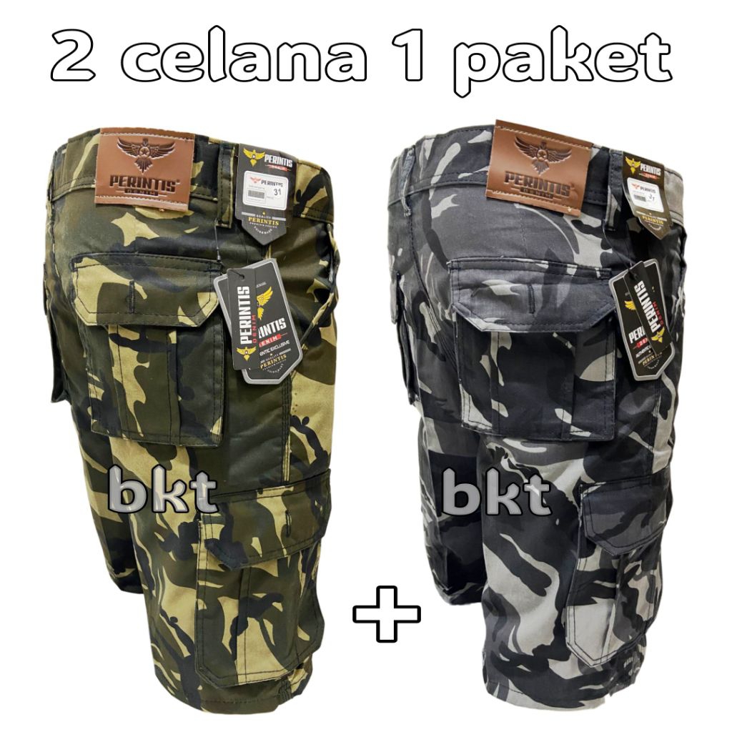 POI DISKON,,CELANA CARGO PENDEK LORENG PRIA DEWASA KARGO LORENG DEWASA