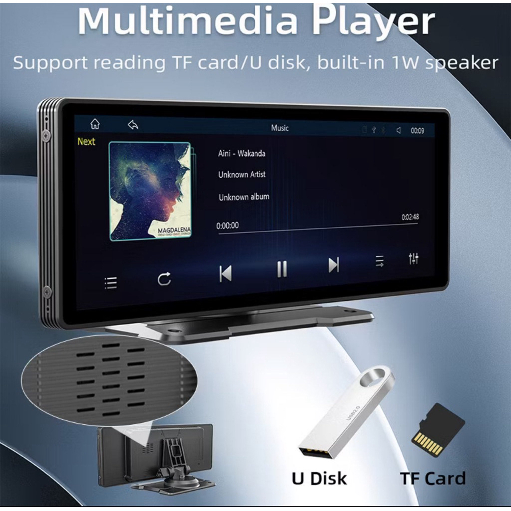 TV MOBIL -HEAD UP UNIT MULTIMEDIA MP5 CARPLAY- PORTABLE