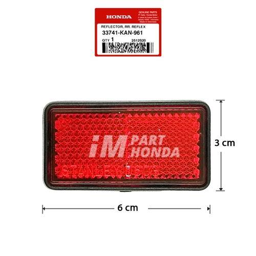 [33741-KAN-961] MATA KUCING / REFLEKTOR / SPAKBOR / SLEBOR BELAKANG MERAH BEAT ECO / STREET ESP / LE