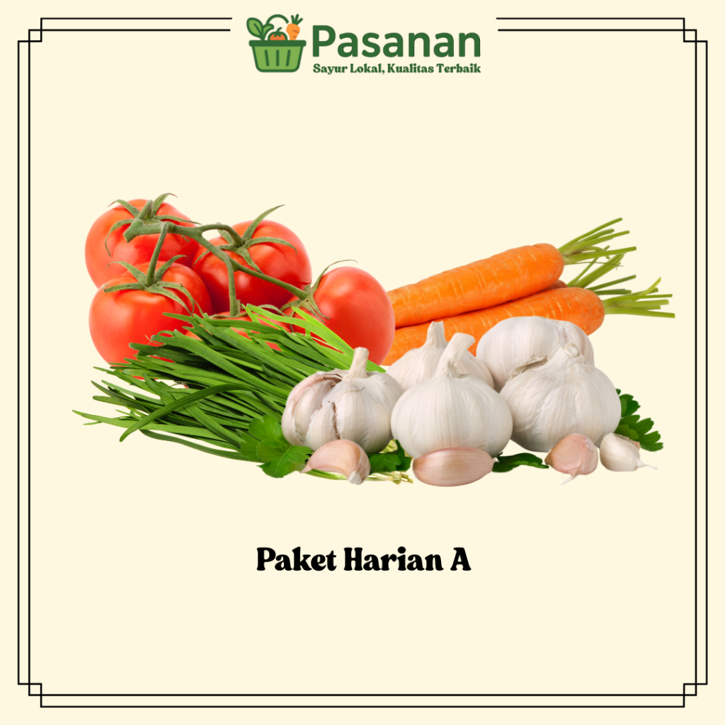 

Paket Sayut Harian A - Sayur Segar Siap Masak Untuk 2-3 orang