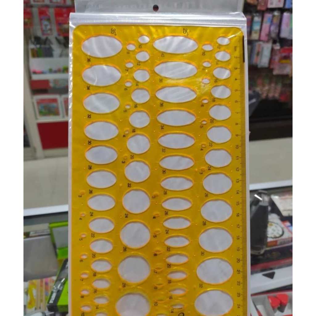 

Penggaris Matematika Oval Besar & Kecil