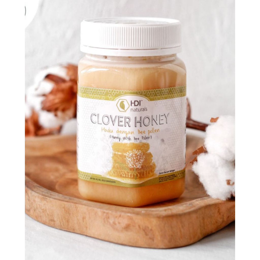 

Clover honey 500gr exp 2028 + sendok kayu