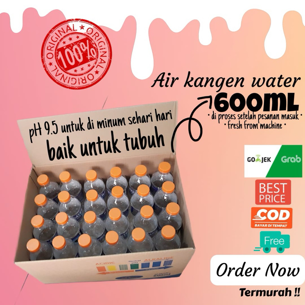 

AIR KAN'GEN MINUM 600ml ISI 24PCS (100% ASLI)
