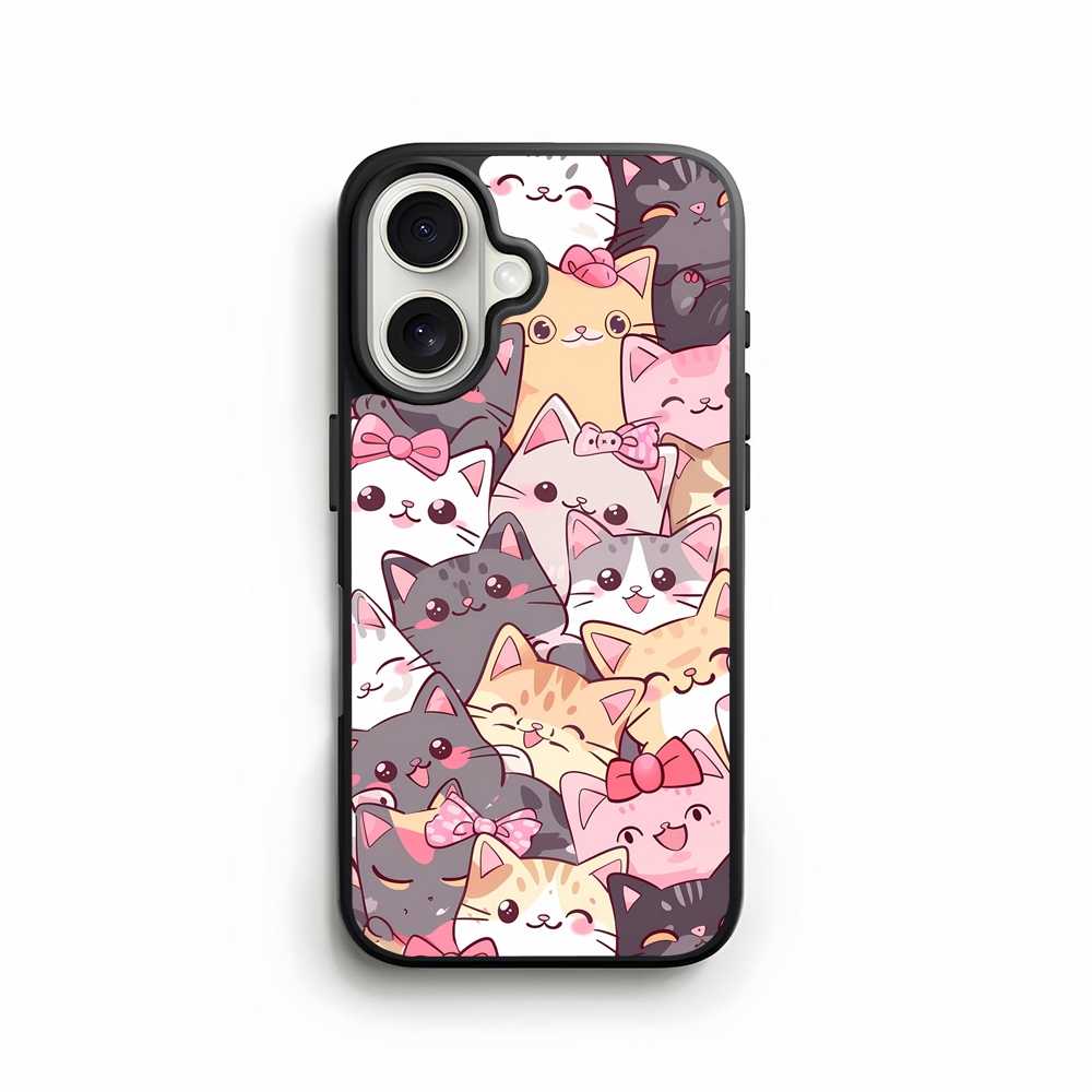 Case Casing Softcase iphone 16 15 14 13 12 11 Pro Max Mini Plus X Xs Max XR Kawaii Animals