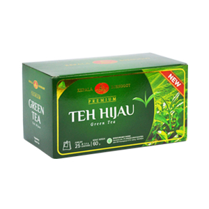

KEPALA DJENGGOT Teh Celup Green Tea 25's – Teh Hijau Alami, Segar & Menenangkan, Isi 50g