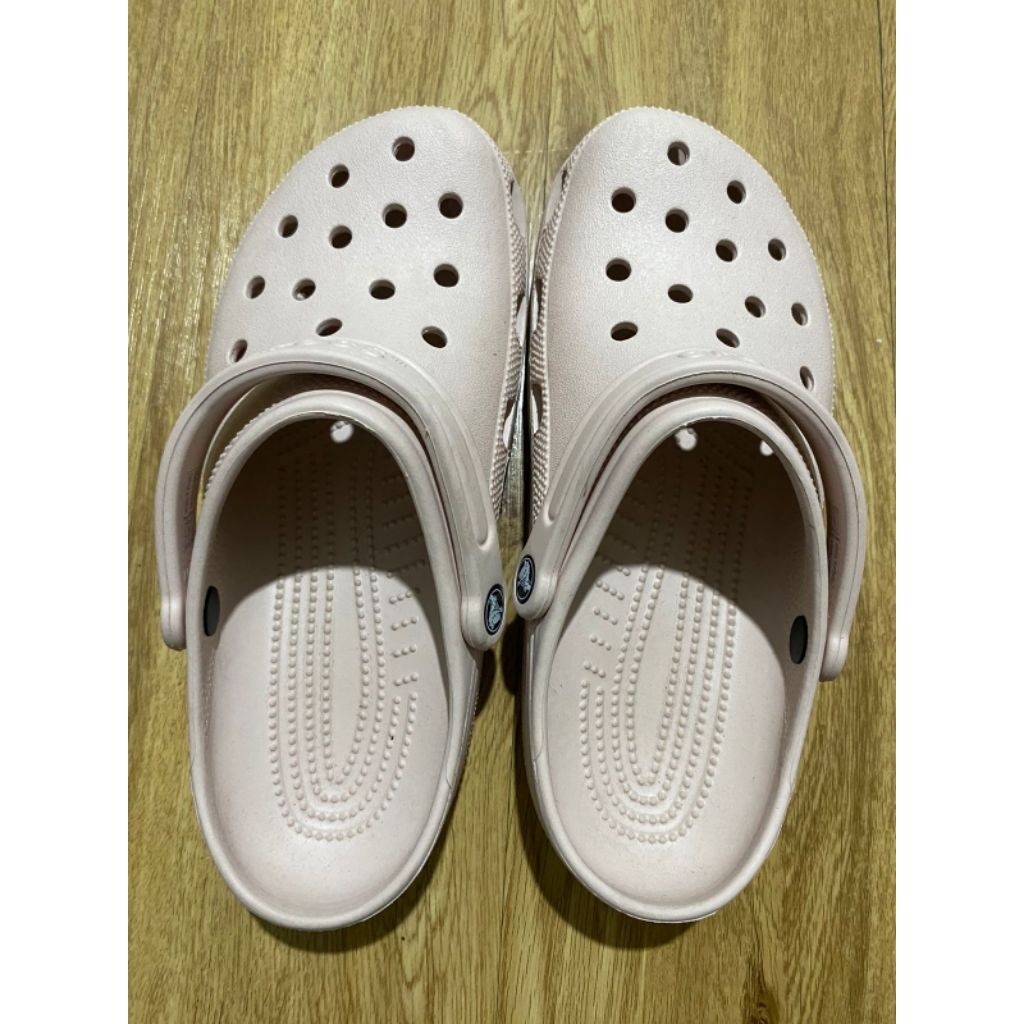 preloved crocs original classic warna pink quartz