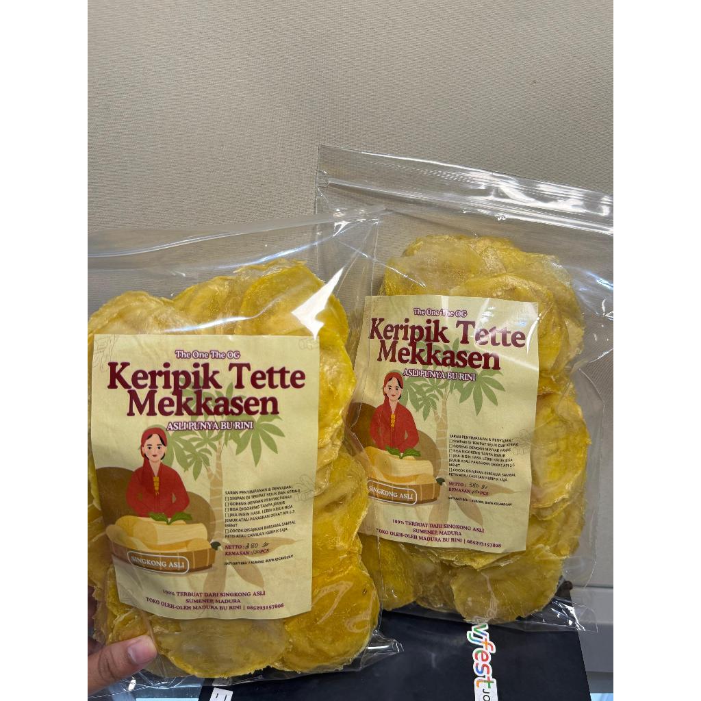 

KERIPIK TETTE/KEPENG MEKKASEN BU RINI KHAS MADURA