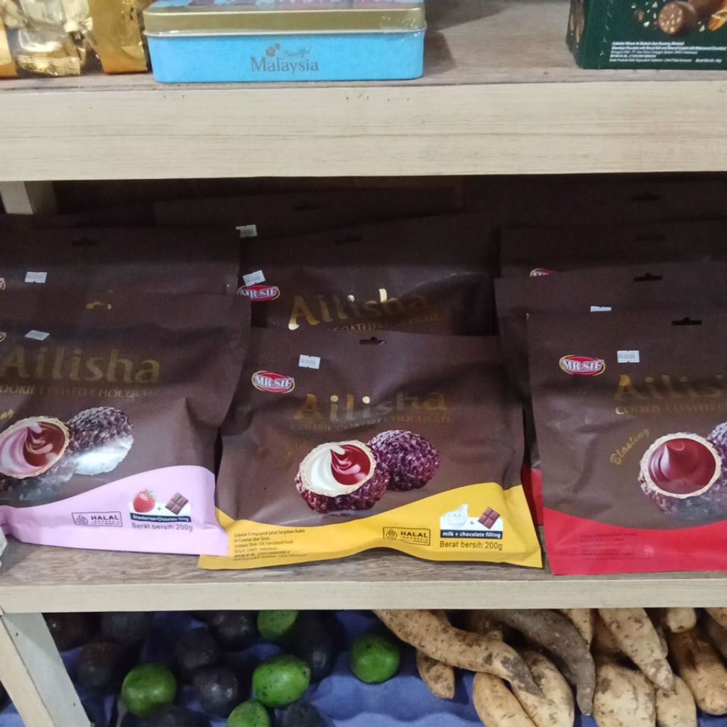 

MR.SIF Ailisha cookie coated chocolate bleasting 200gram