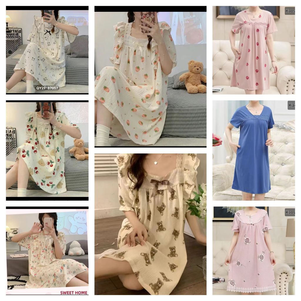 Daster Renda Baby Doll Premium/Daster Wanita Korea import