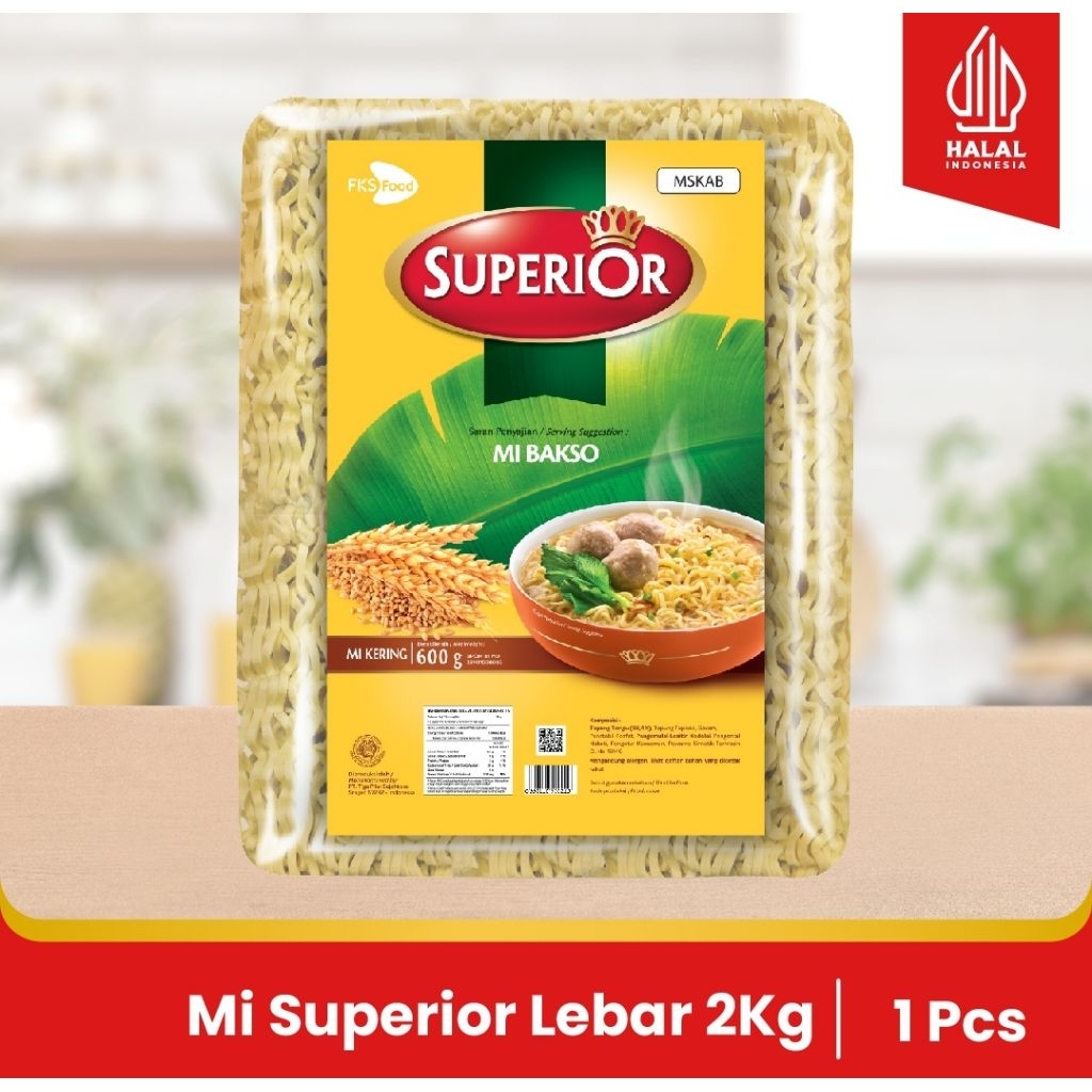 

Mi Superior Keriting - Mie Bakso - 1 Bal - 40 Keping - 50gr