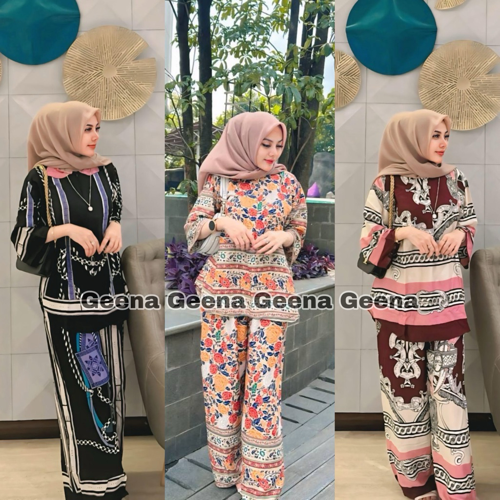 BAJU ONE SET 2025 ATASAN BAWAHAN WANITA BAHAN RAYON SETELAN BUSUI