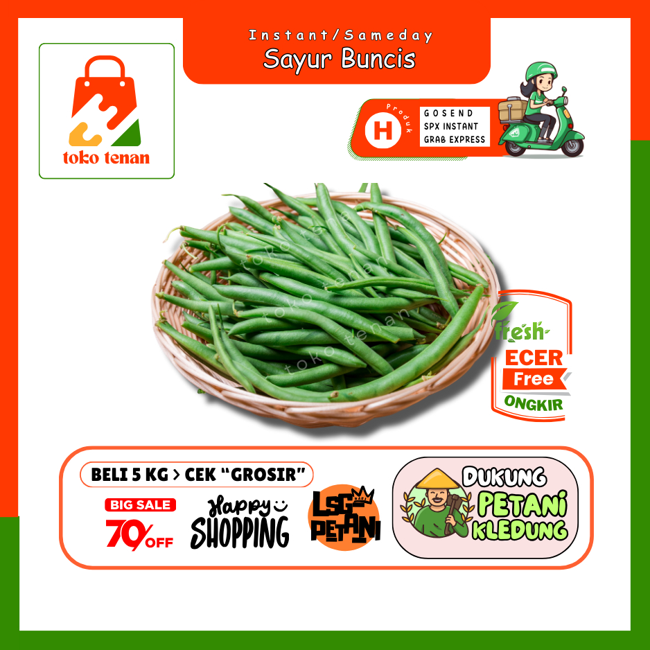 

Tokotenan // Sayur Buncis -- Sayur Gunung Ecer (H)