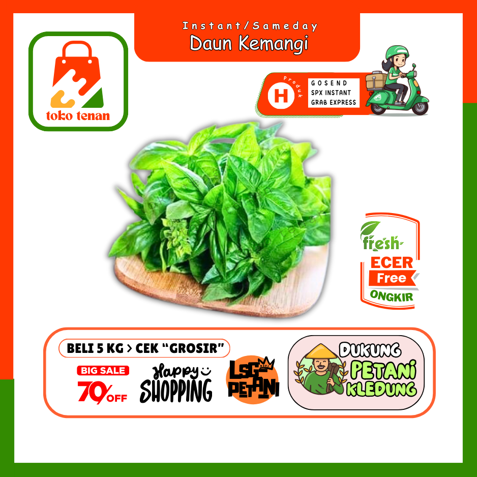 

Tokotenan // Daun Kemangi -- Sayur Gunung Ecer (H)