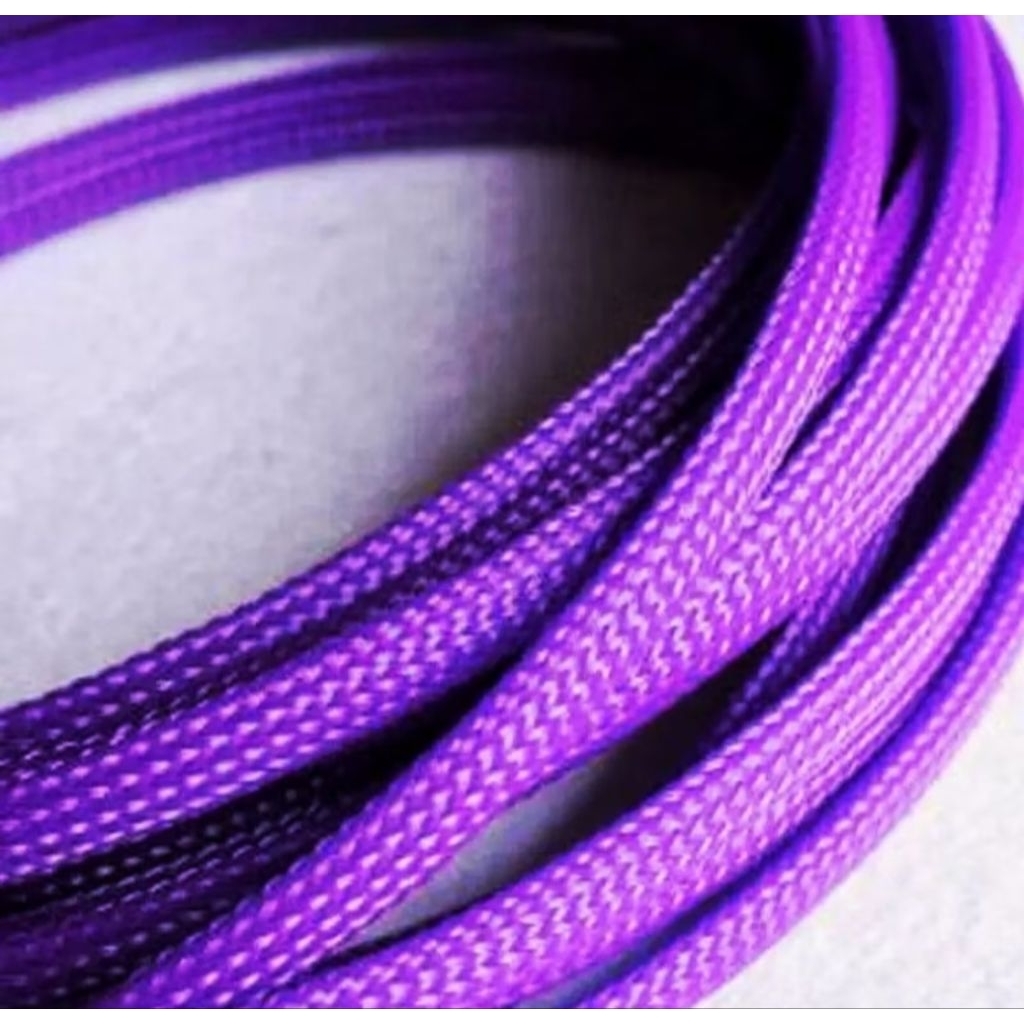 Cover Pelindung Kabel Body Motor Elastis /meter Ungu All Motor Matic Yamaha Honda Beat Scoopy Spacy 